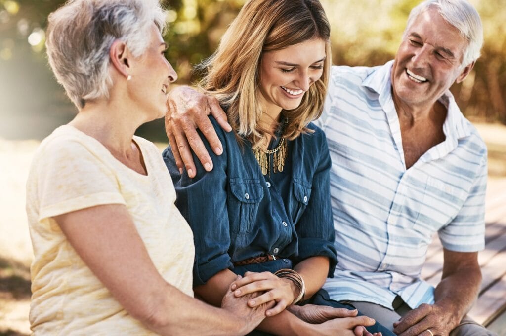 Family discussing end of life plans