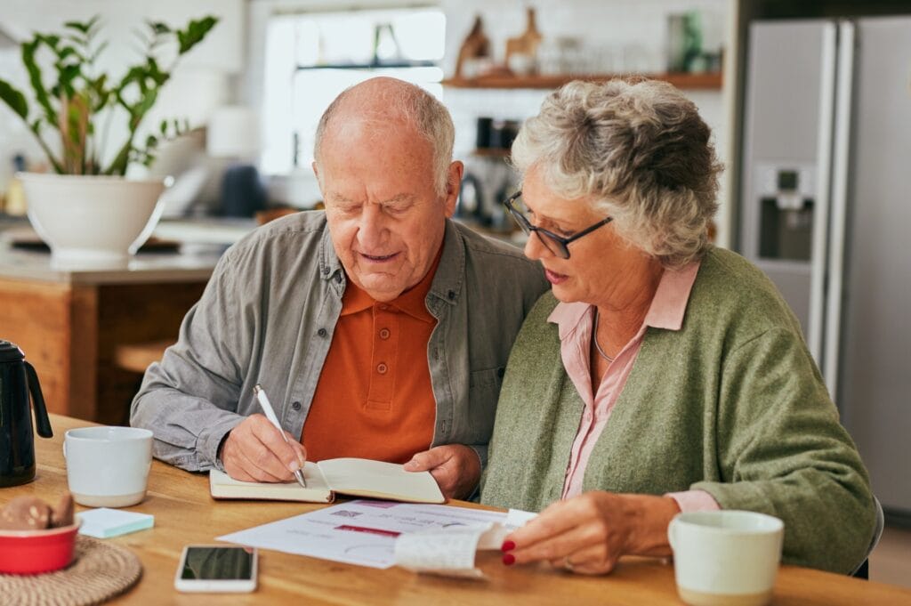 An elderly couple plan their final wishes in their home
Essential Topics to Cover