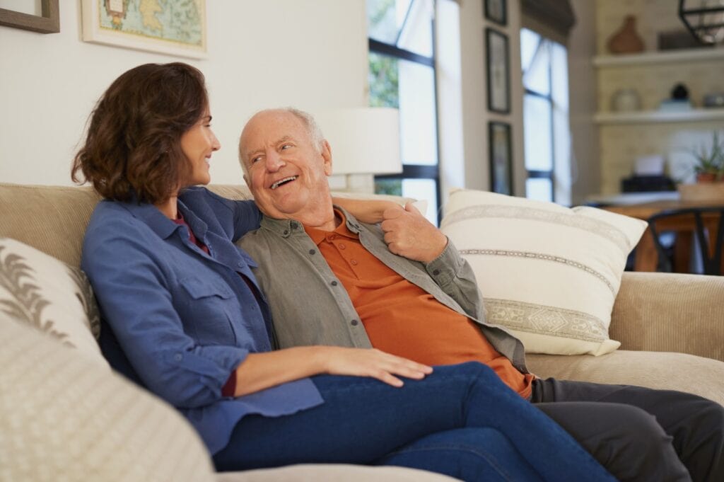 A father discusses end of life plans with his daughter