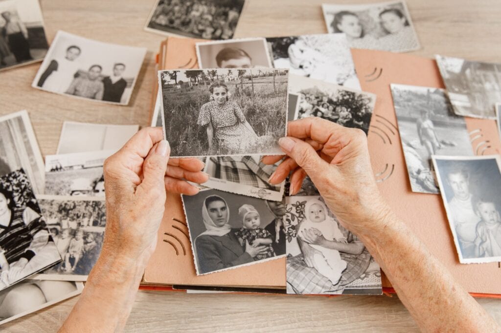 A collage of photos showing memories of a deceased loved one
