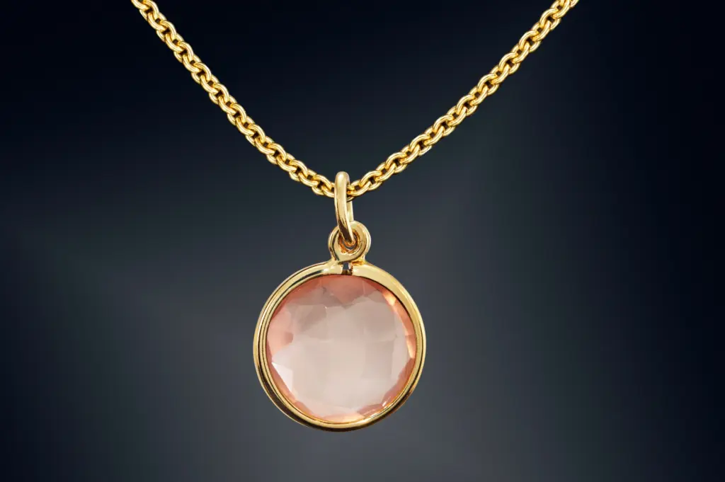 A necklace made from ashes of a deceased loved one