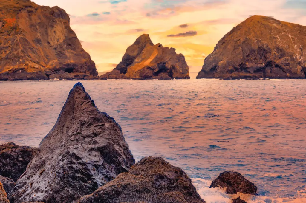View of the Pacific Ocean from Rodeo Beach in Mill Valley.