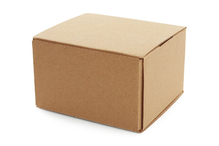 Plain cardboard boxes used for receiving ashes in direct cremation services.